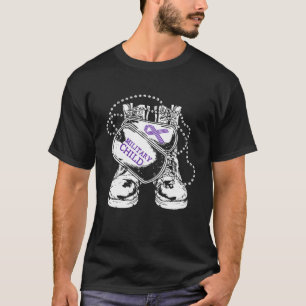 Vintage Militär Kind Monat Krieger Armee Schuhe Su T-Shirt