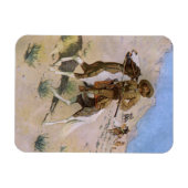 Vintage Militärcowboys, The Scout von Remington Magnet (Horizontal)