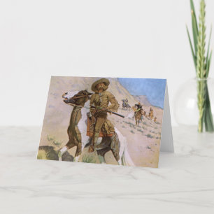 Vintage militärische Cowboys, The Scout von Reming Karte