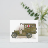 Vintage militärische Krankenversicherungskarte Postkarte (Stehend Vorderseite)