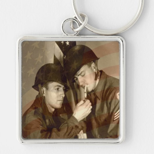 Vintage militärische Schlüsselanhänger (Vorne)