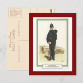 Vintage Militäruniformen, 1903, COnstable RIC Postkarte (Vorne/Hinten)