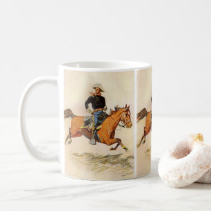 Vintage Military, A Cavalry Officer by Remington Kaffeetasse