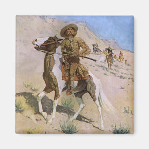 Vintage Military Cowboys, Der Scout von Remington Magnet