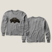 Vintage Military Off-Road Truck Illustration (Design Vorder- & Rückseite)