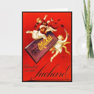 Vintage Milka Schokoladenwerbung Karte