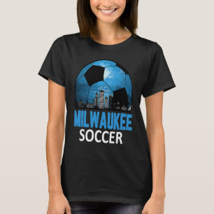 Vintage Milwaukee-Stadtbild Fußball Für Männer Fra T-Shirt