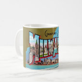 Vintage Milwaukee-Tasse Kaffeetasse (Vorderseite Links)