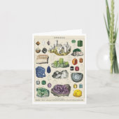 Vintage Mineralogkarte Dankeskarte (Vorderseite)