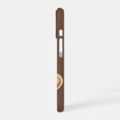 Vintage Minimal Espresso iPhone 16 Hülle (Linke Seite)