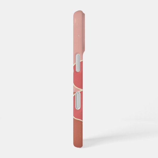 Vintage Minimal Hibiscus iPhone 16 Hülle (Rechte Seite)