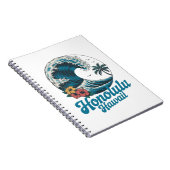 Vintage Minimal Honolulu Hawaii Aloha Travel Notizblock (Rechte Seite)