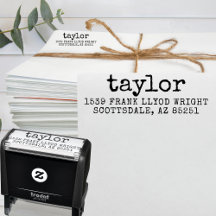 Vintage Minimal-Rücksendeadresse für einfache Schr