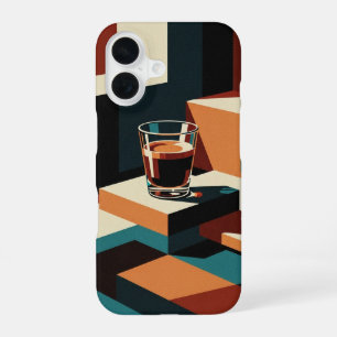 Vintage-Minimalist-Espresso iPhone 16 Hülle