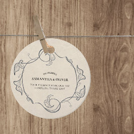 Vintage-Minimalist-Hochzeitsgeschenk-Anhänger Geschenkanhänger