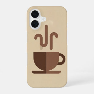 Vintage-Minimalist-Tasse iPhone 16 Hülle