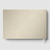 Vintage Minimalist Wedding Guest Book Gästebuch (Rückseite)