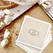 Vintage Minimalist Wedding Menu Card Programm