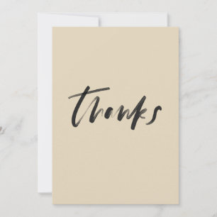 vintage-minimalistische Dankeskarte