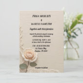 Vintage Minimalistische Hochzeit Save the Date (Stehend Vorderseite)