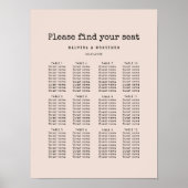 Vintage minimalistische Schreibmaschinenplakette Poster (Vorne)