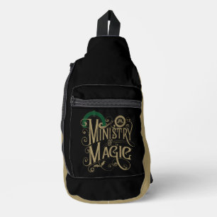 Vintage MINISTERIUM FÜR MAGIE™ Grafik Crossbody Bag
