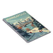 Vintage Minneapolis Notizblock (Rechte Seite)