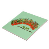 Vintage Minneapolis Postcard Tile Fliese (Seite)