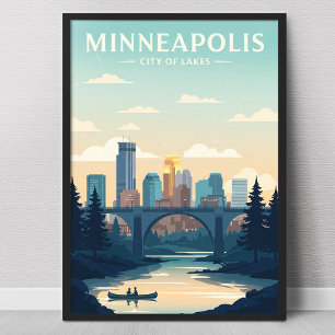 Vintage Minneapolis Poster