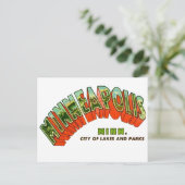 Vintage Minneapolis Postkarte (Stehend Vorderseite)