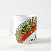 Vintage Minneapolis Postkarte Kaffeetasse (Vorderseite Links)