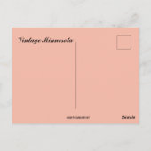 Vintage Minnesota Map Postkarte (Rückseite)