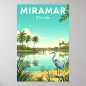 Vintage Miramar Florida Poster (Vorne)