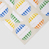 Vintage Mischschalen mit Polka Docks Gemustert Seidenpapier (Detail)