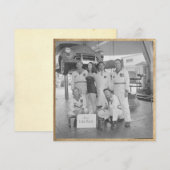 Vintage "Miss Lube Rack" Flachbild-Notiz (Vorne/Hinten)