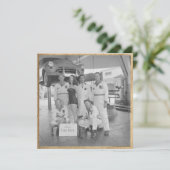 Vintage "Miss Lube Rack" Flachbild-Notiz (Stehend Vorderseite)