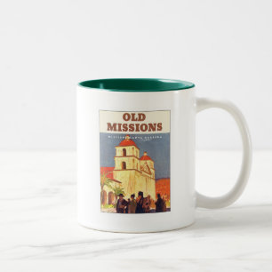 Vintage-Missionen Santa Barbara Zweifarbige Tasse