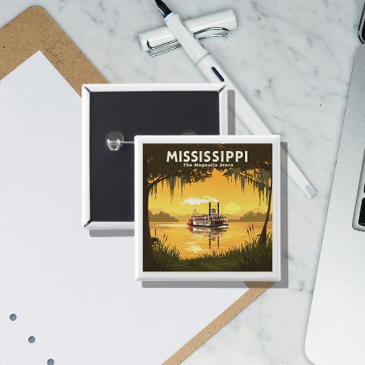 Vintage Mississippi Button