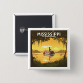 Vintage Mississippi Button (Vorne & Hinten)
