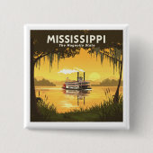 Vintage Mississippi Button (Vorderseite)