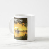 Vintage Mississippi Kaffeetasse (Vorderseite Links)