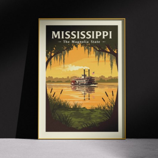 Vintage Mississippi Poster