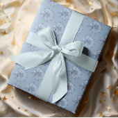 Vintage Misty Blue Roses Gift Decoupage Seidenpapier