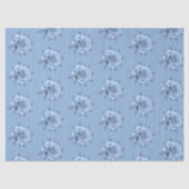 Vintage Misty Blue Roses Gift Decoupage Seidenpapier (Vorderseite)