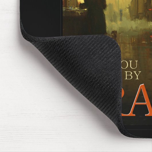 Vintage mit dem Zug Mousepad (Ecke)