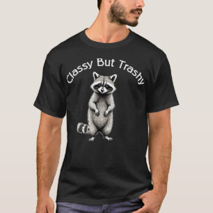 Vintage mit elegantem aber schmuddeligem Waschbäre T-Shirt