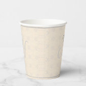 Vintage Mit Monogramm Hochzeit Pappbecher (Rechts)