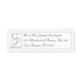 Vintage Mit Monogramm Rücksendeadresse (Vorne)