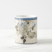 Vintage mit Schmetterlingen Kaffeetasse (Mittel)