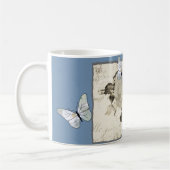 Vintage mit Schmetterlingen Kaffeetasse (Links)
